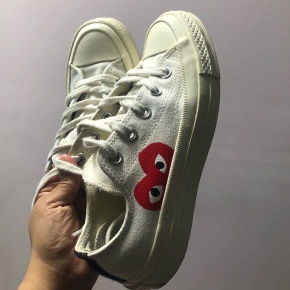 Comme des Garçons Play Converse  Heart Chuck 70 - Picture 2 of 6